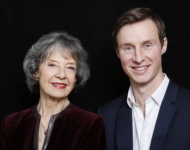 Photo d'Anne Queffélec et Gaspard Dehaene © Caroline Doutre