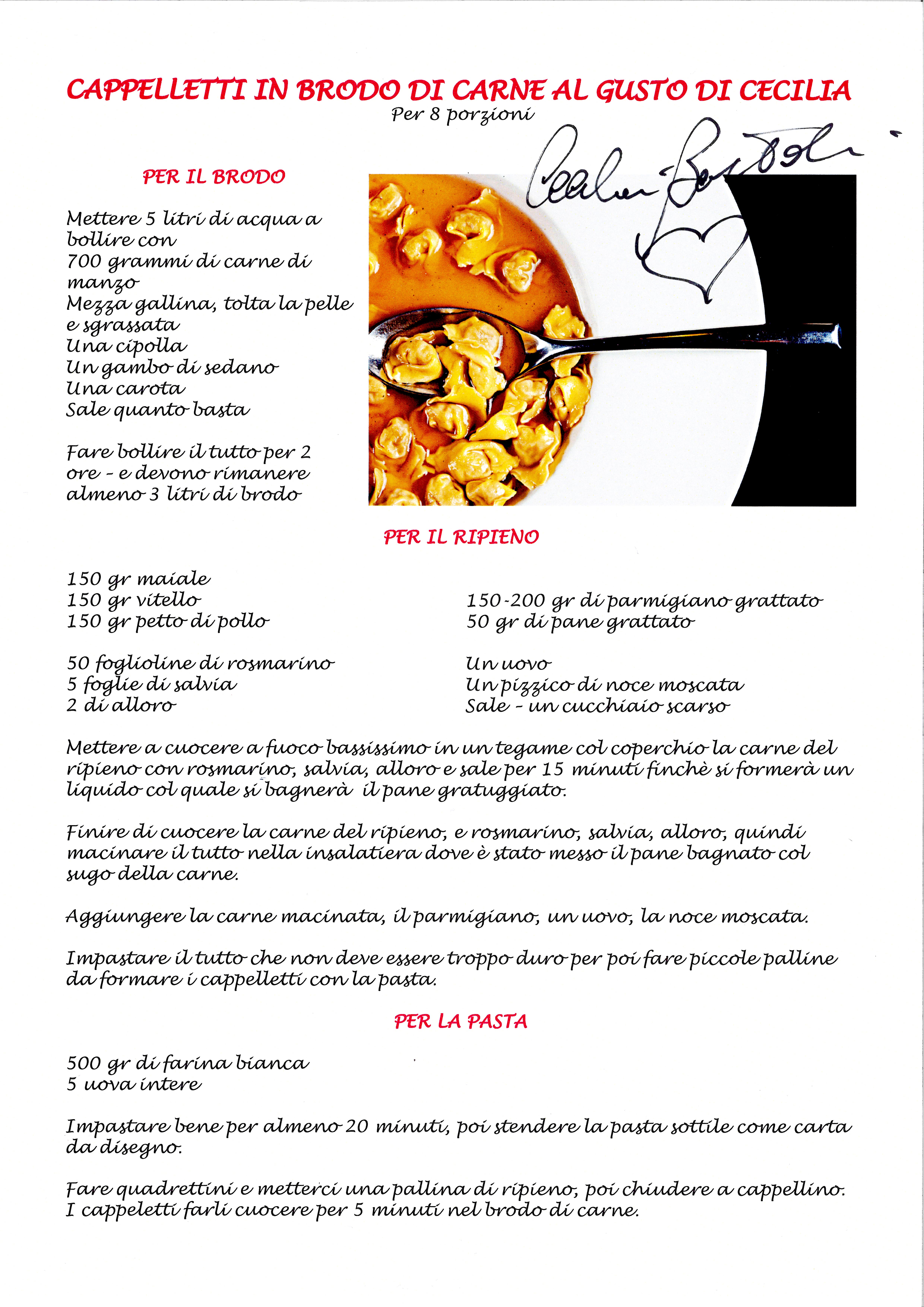 Recette pâtes C. Bartoli